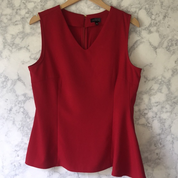 The Limited Tops - The Limited Asymmetrical Peplum Top Sz L